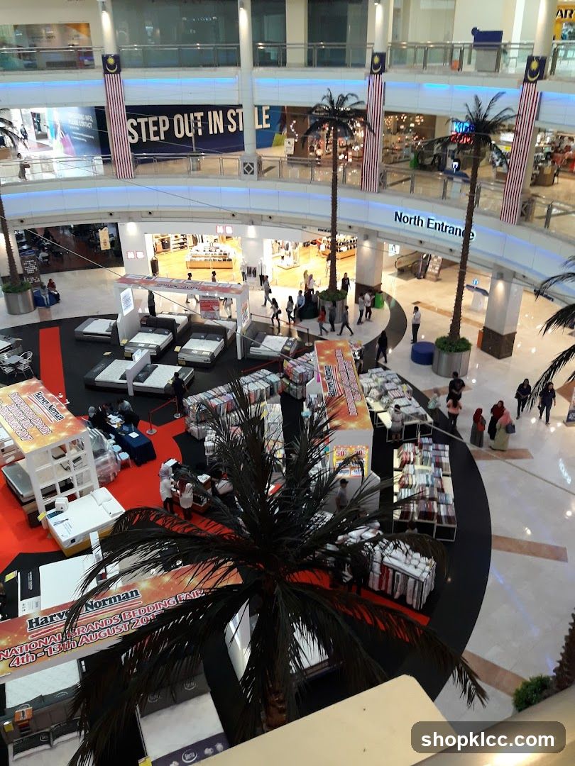 Shopping Mall Interior with Bedding Fair