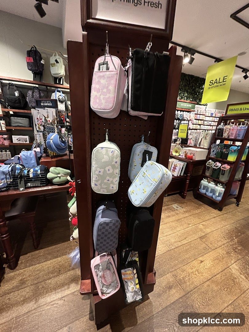 Display of Pouches and Bags