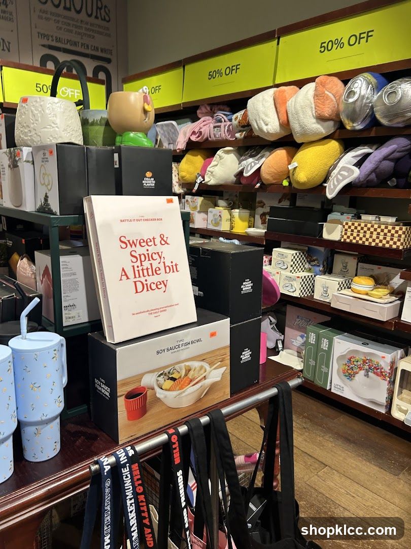 Store Display with Sale Signs