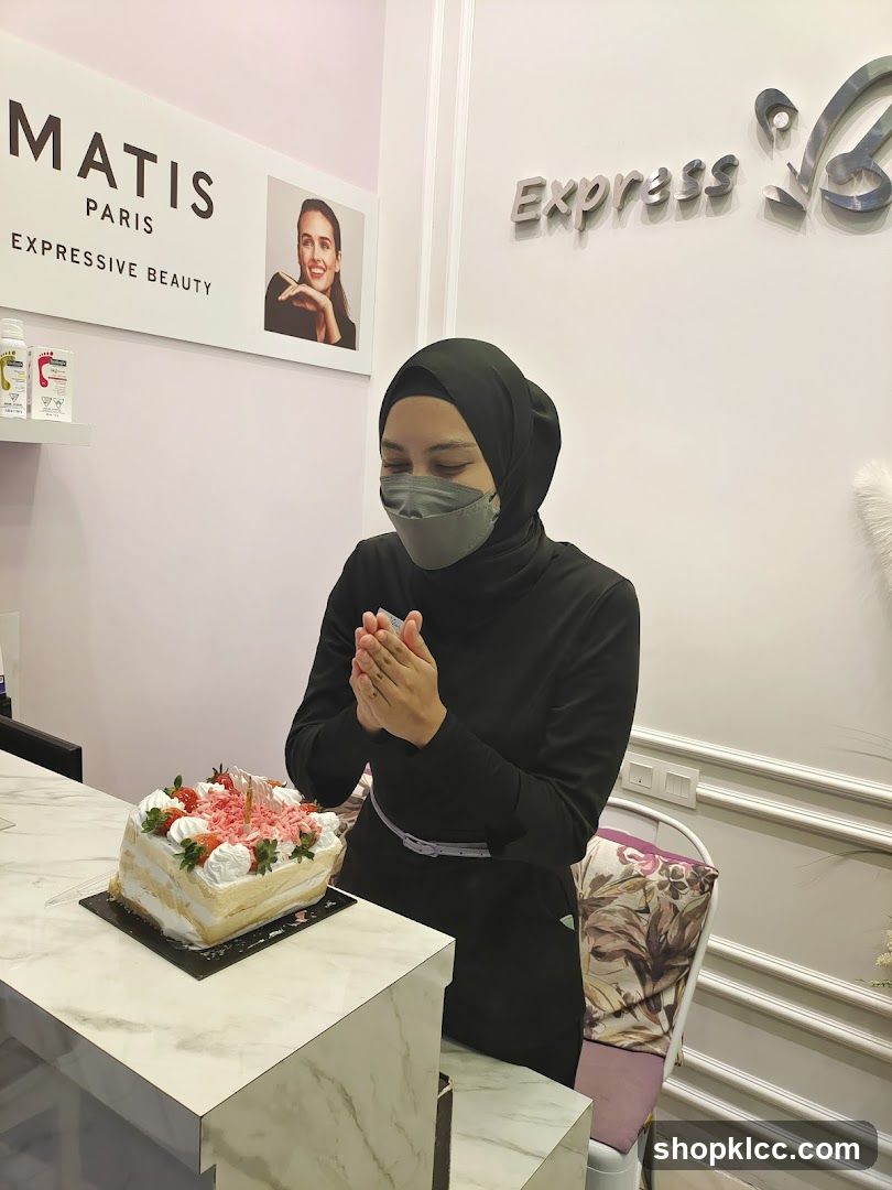 Woman with Birthday Cake