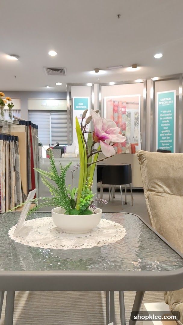 Interior of a Curtain Store