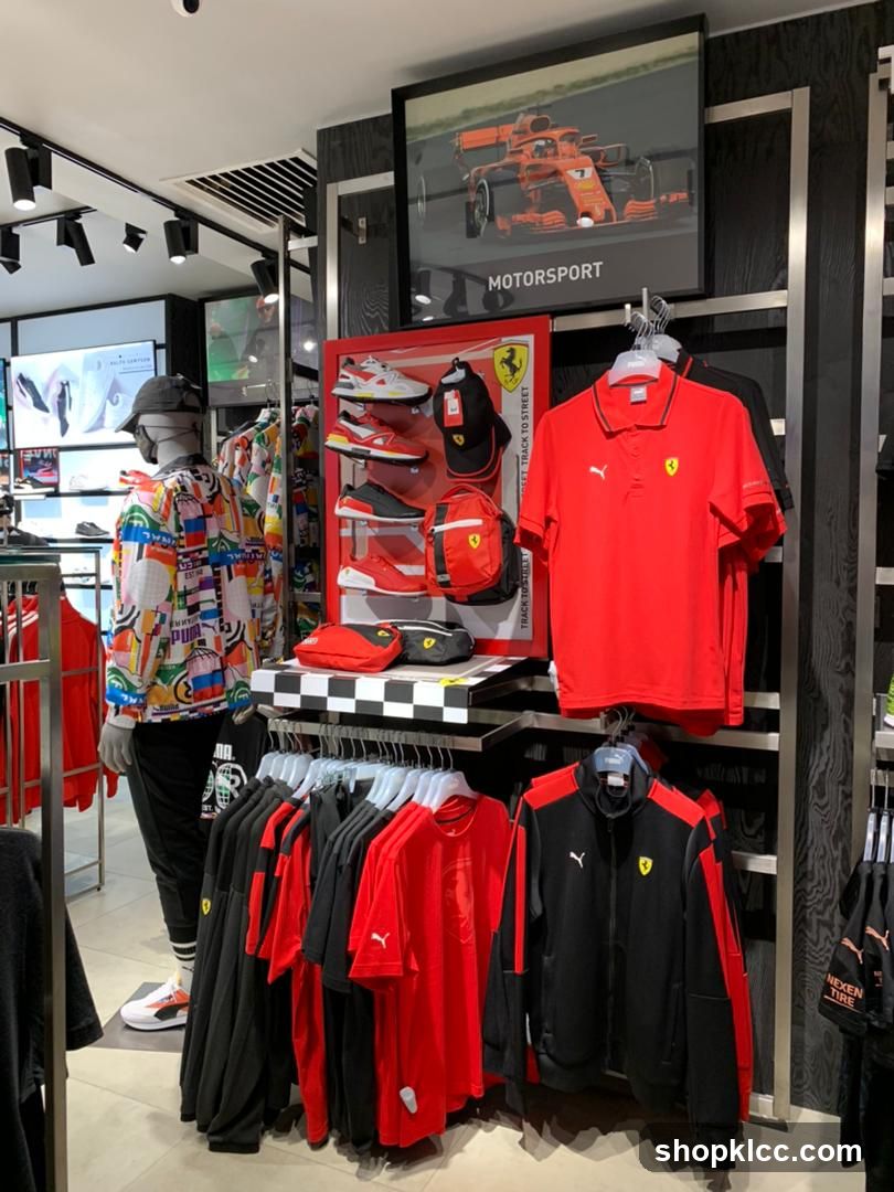 Ferrari Merchandise Display