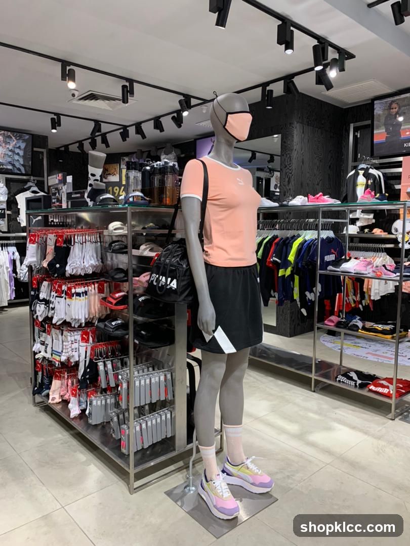 Mannequin in a sportswear store