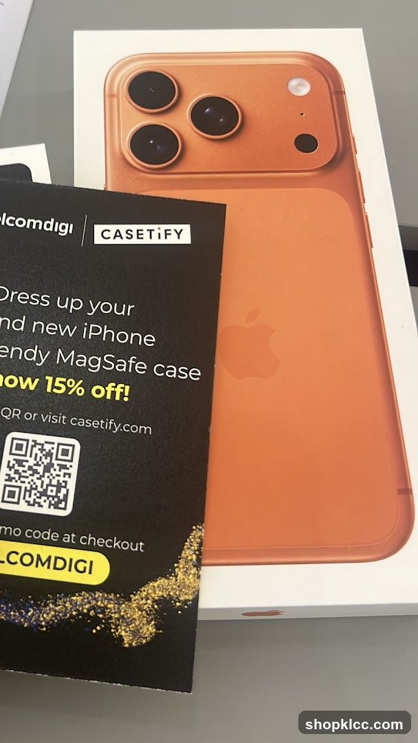 iPhone box and Casetify promotion
