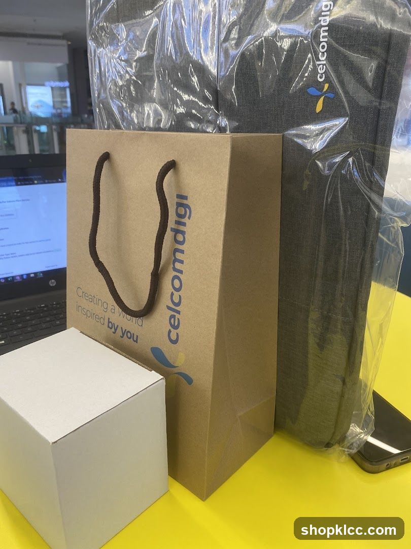Celcom Gift Bag and Laptop