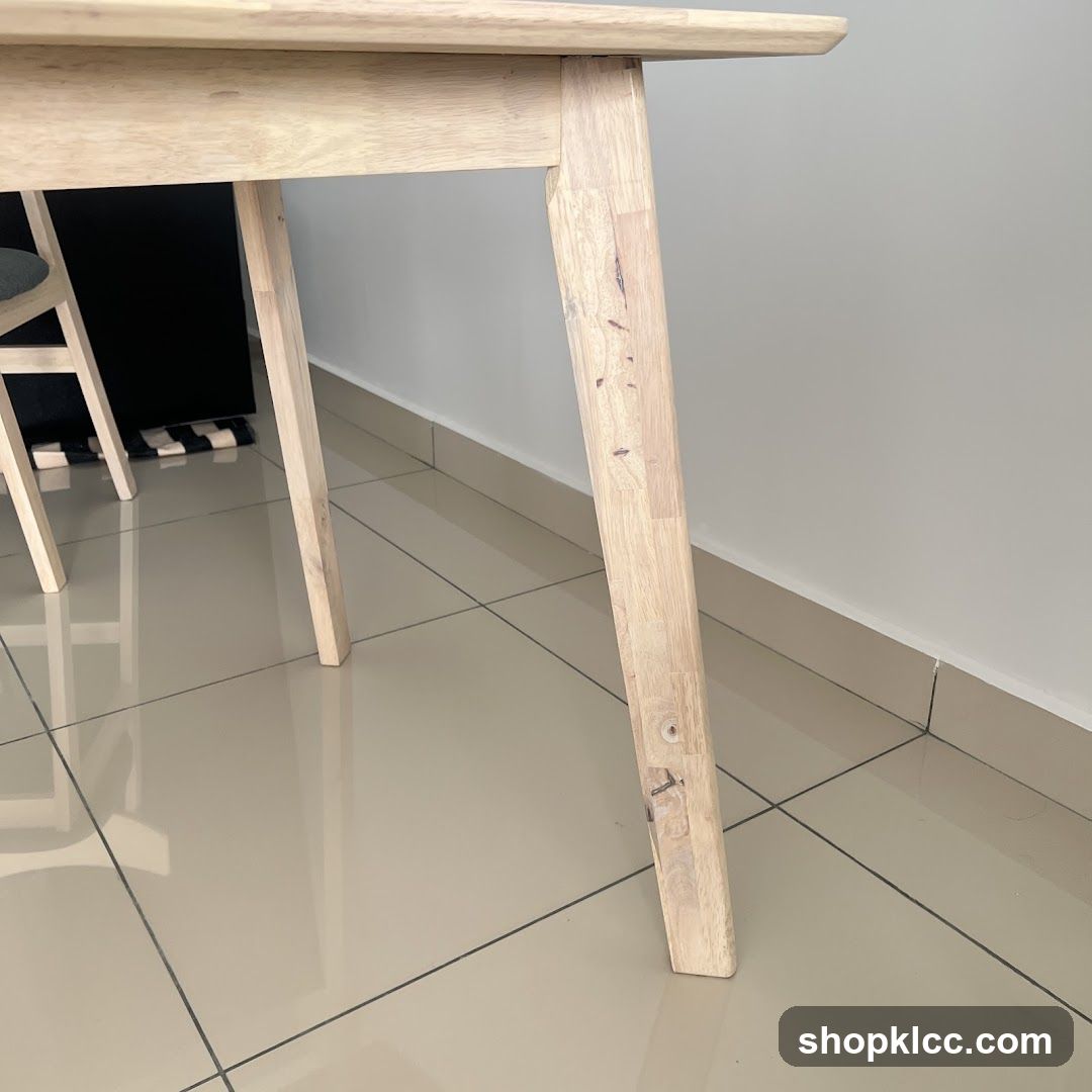 Wooden Table Leg Detail