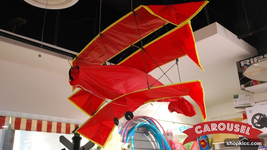 Red Airplane Kite Display