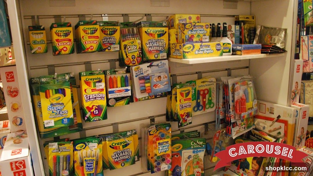 Children's Art Supplies Display