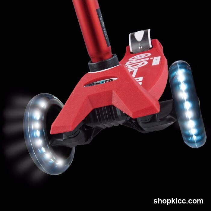 Red Scooter with LED Wheels