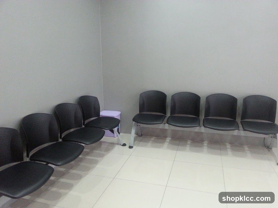 Waiting Area with Black Chairs
