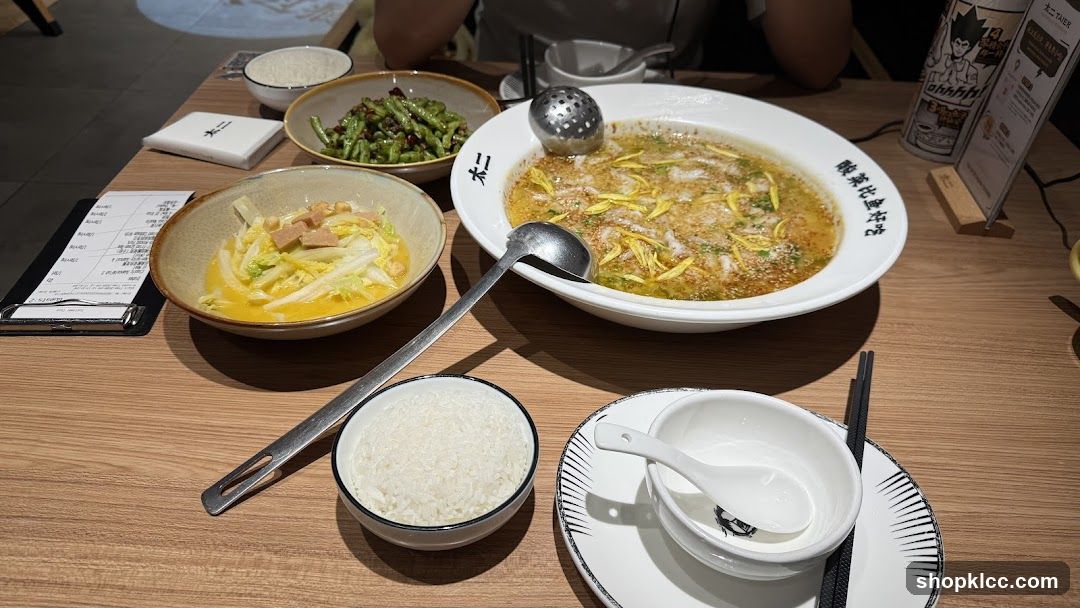 Table Setting with Food
