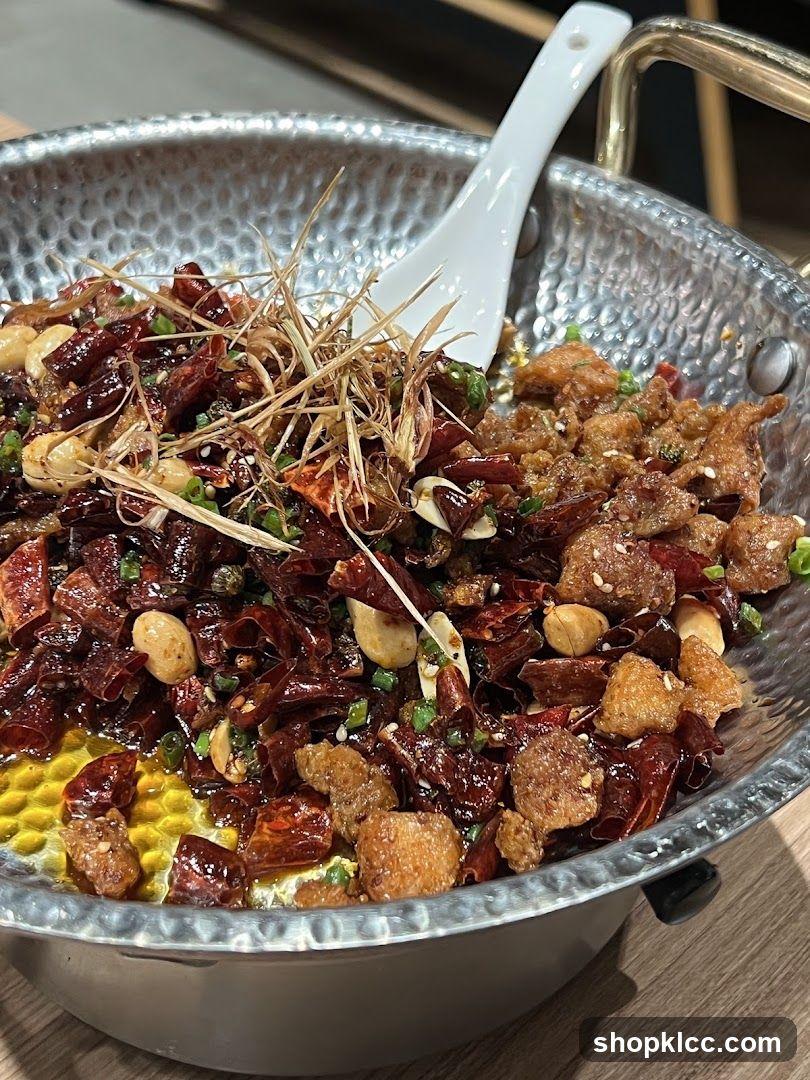 Spicy Crispy Pork Belly with Dried Chilies