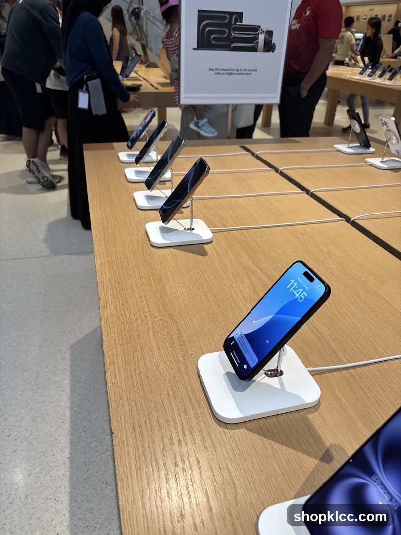 Smartphones on Display