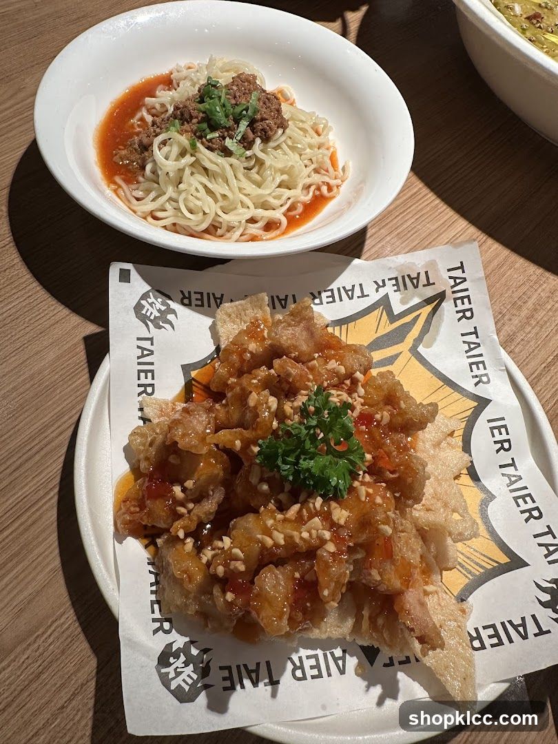 Fried Chicken and Noodles