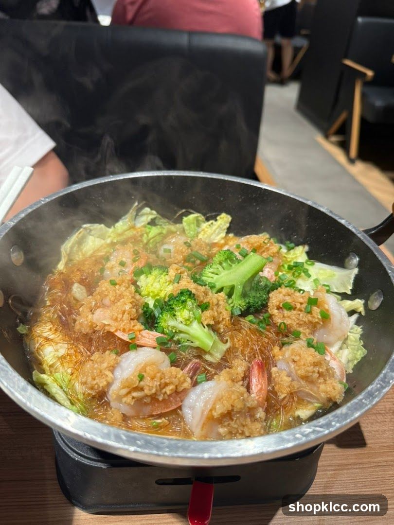 Steamed Shrimp with Glass Noodles