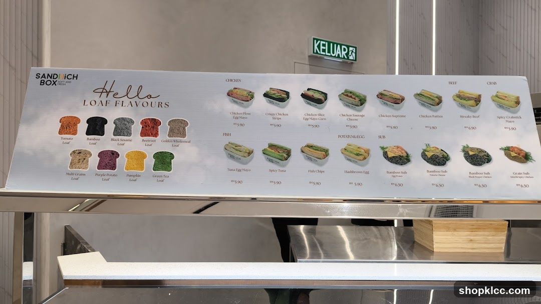 Sandwich Box Loaf Flavours