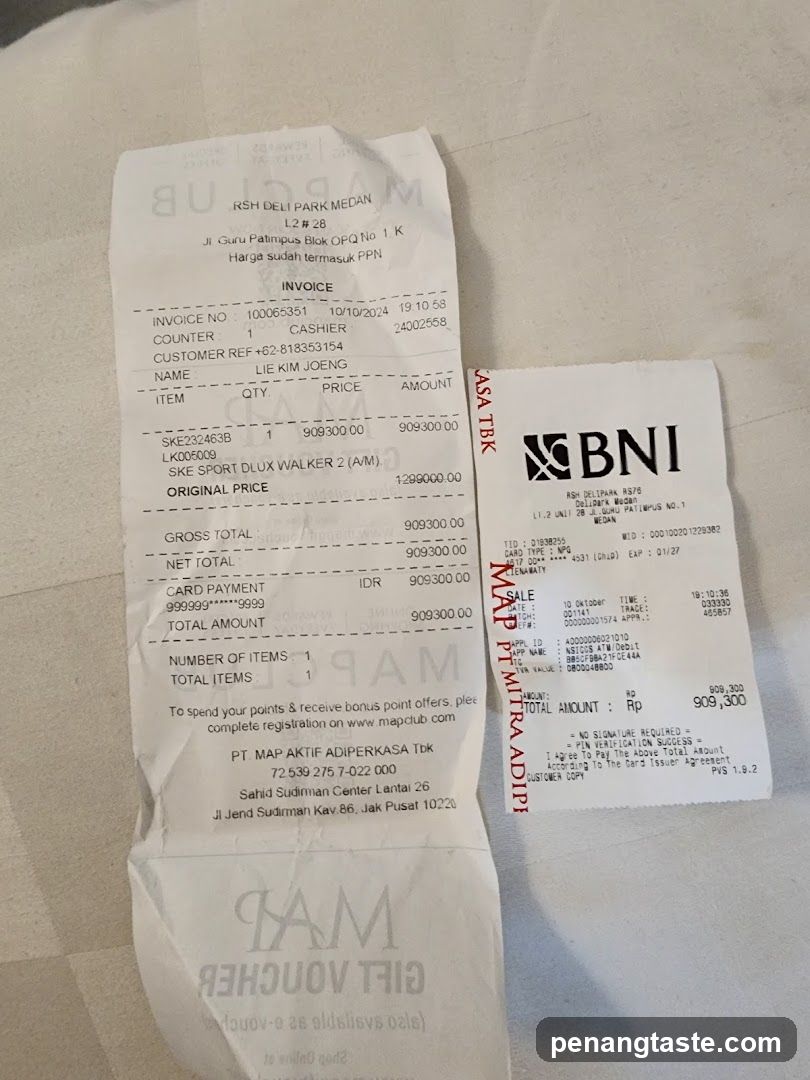 Receipts