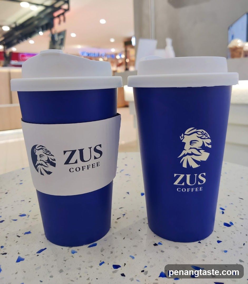 Two Blue Coffee Cups