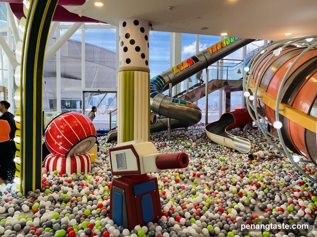Indoor Playground with Ball Pit and Slides