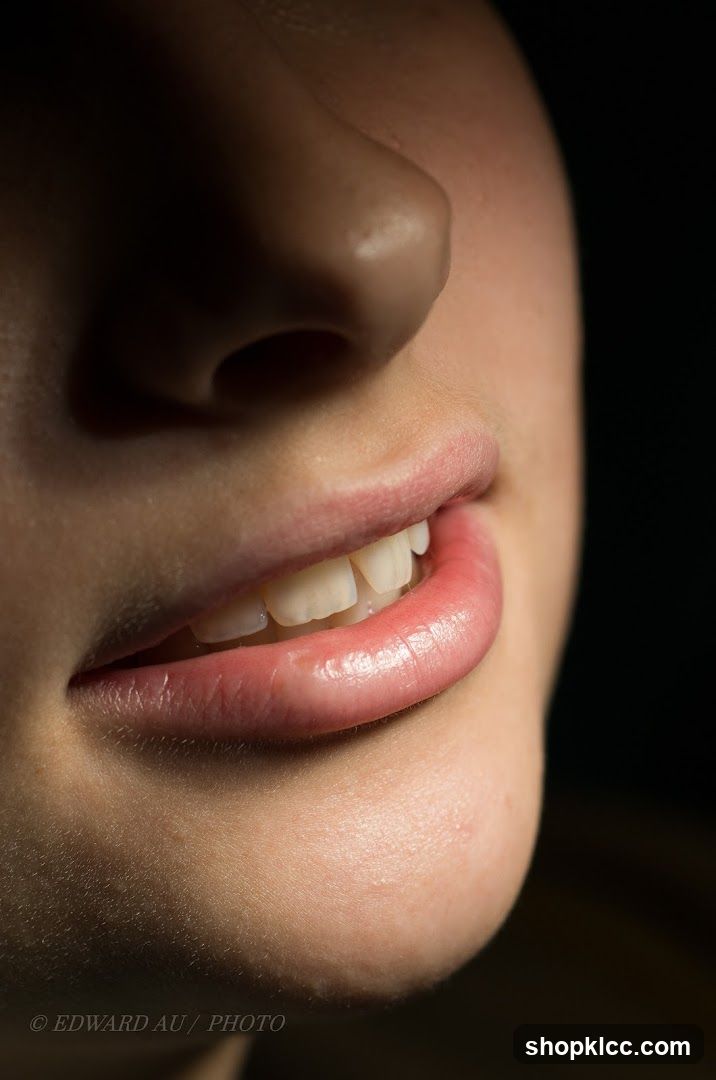 Close-up of a smiling mouth