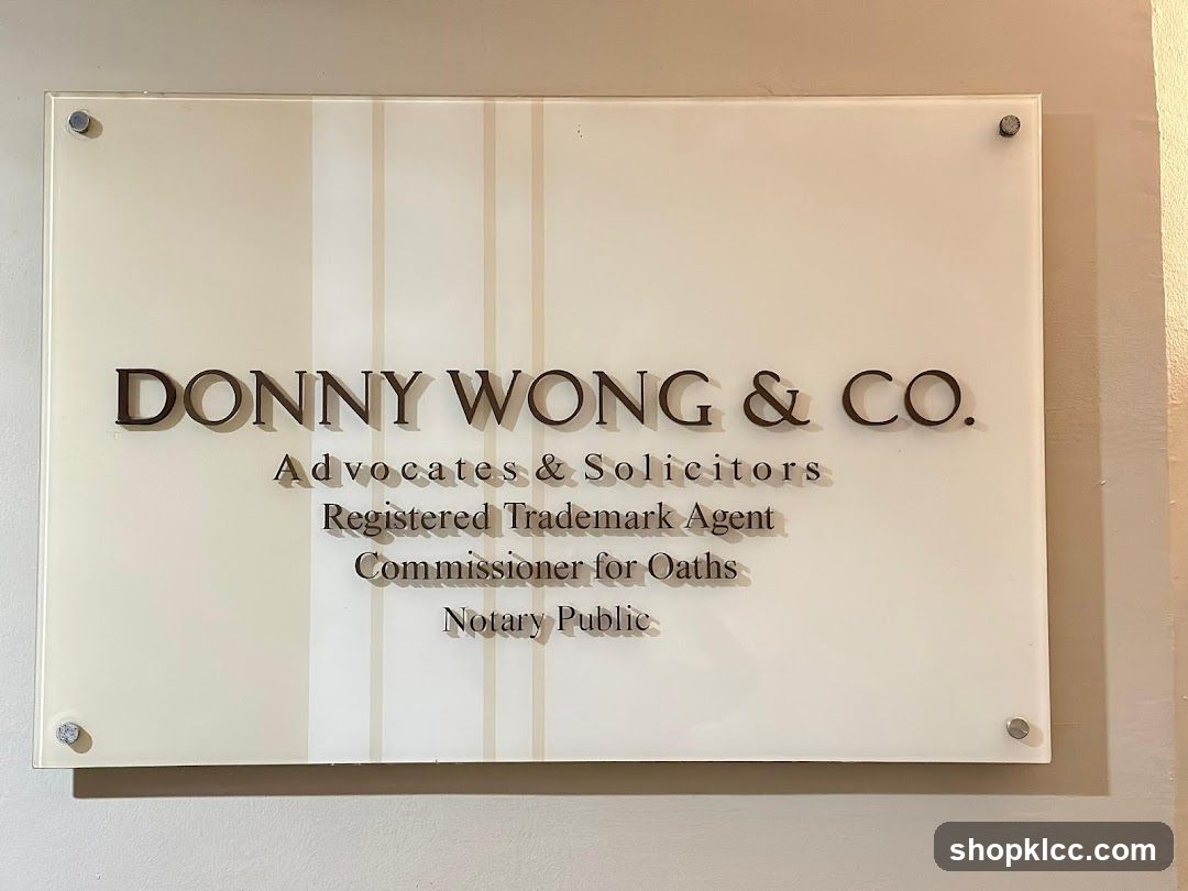 Donny Wong & Co. Sign