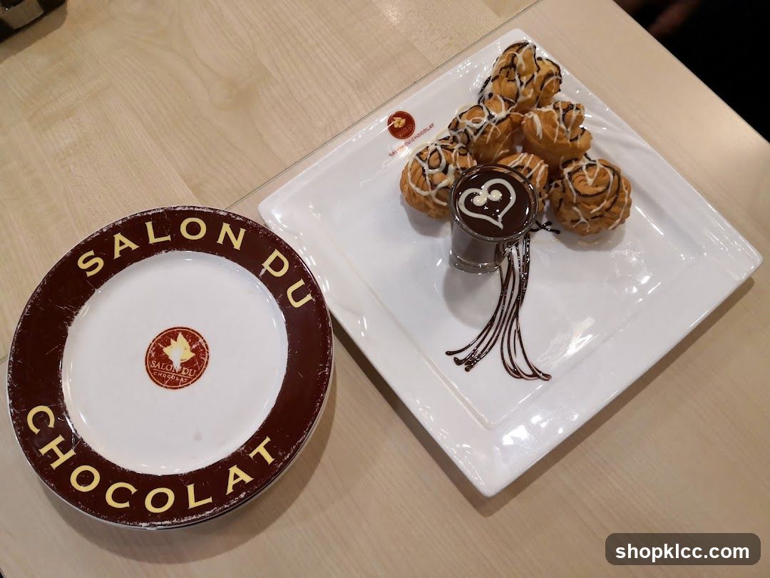 Choux Pastry with Chocolate Dip