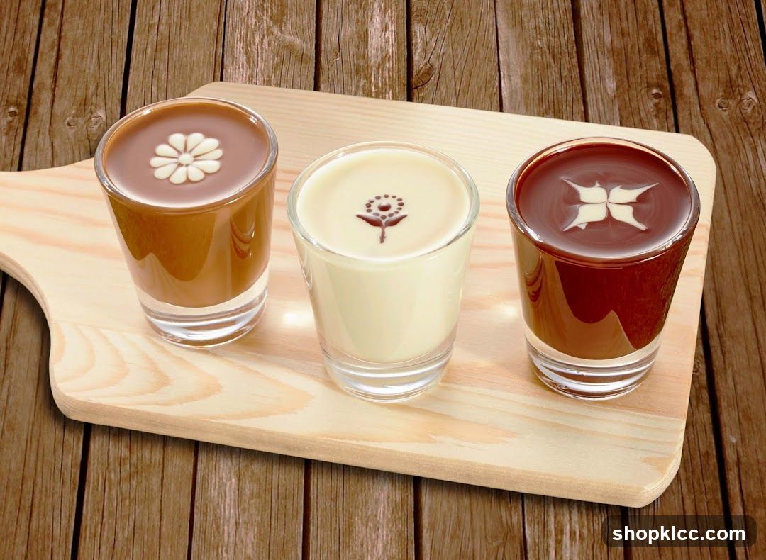 Three Chocolate Drinks