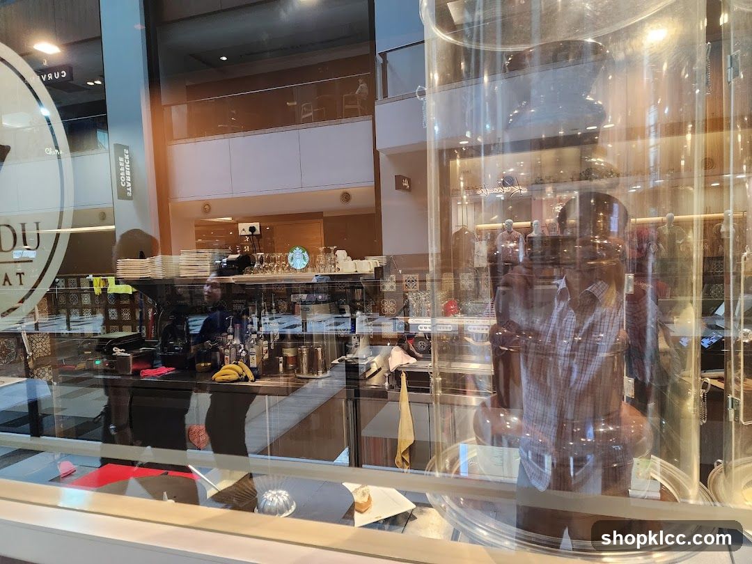 Cafe Interior with Chocolate Fountain
