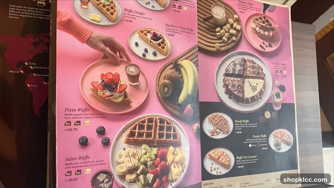 Waffle Menu