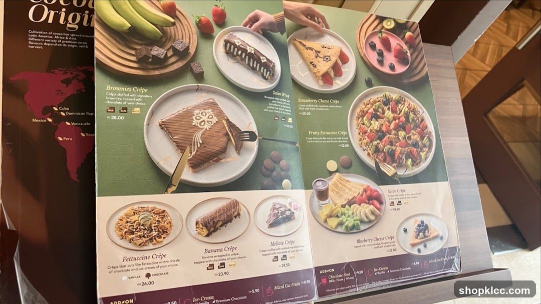 Cocoa Origins Menu