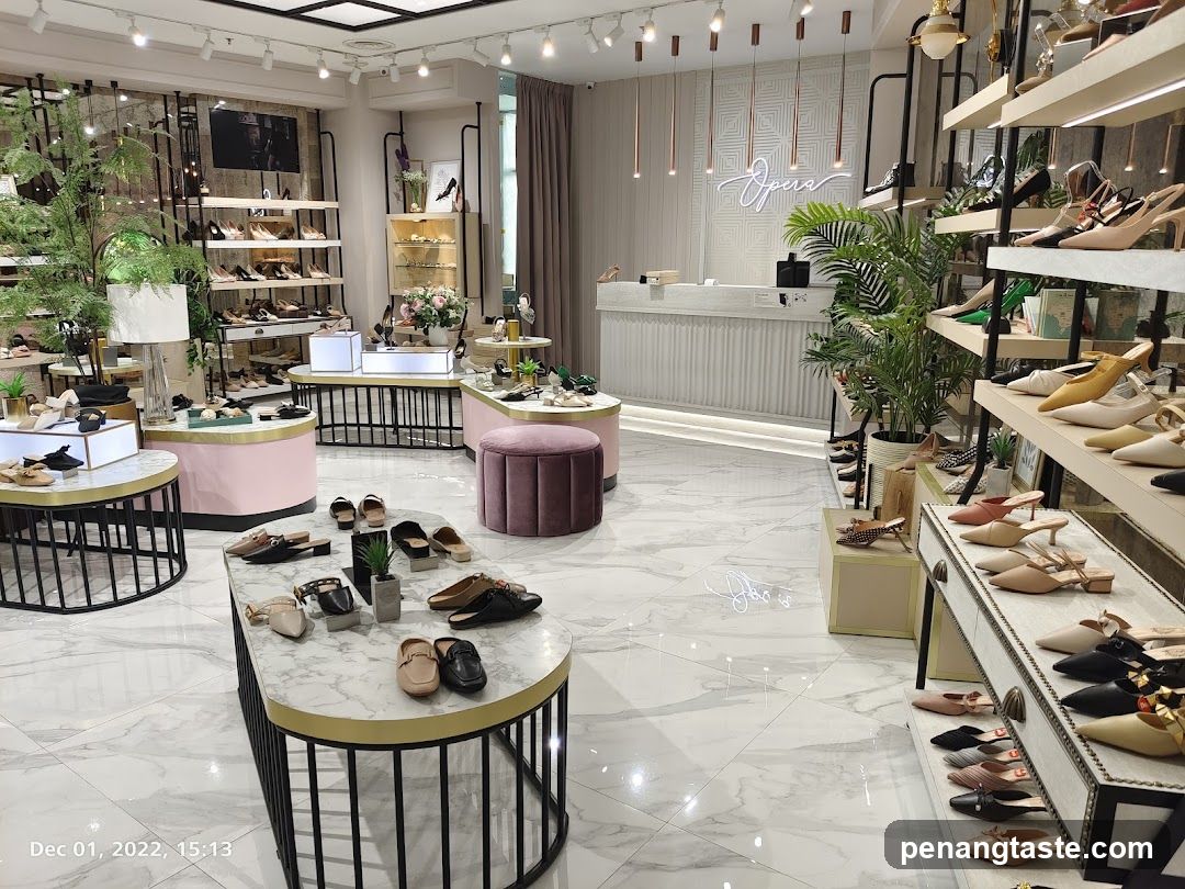Interior of a shoe store