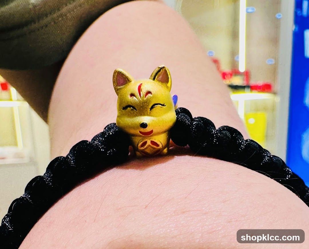 Gold Fox Charm Bracelet