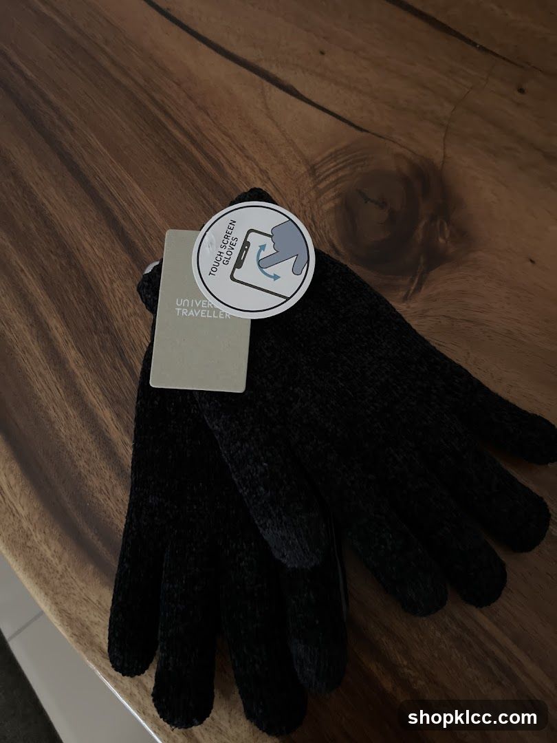Black Touchscreen Gloves