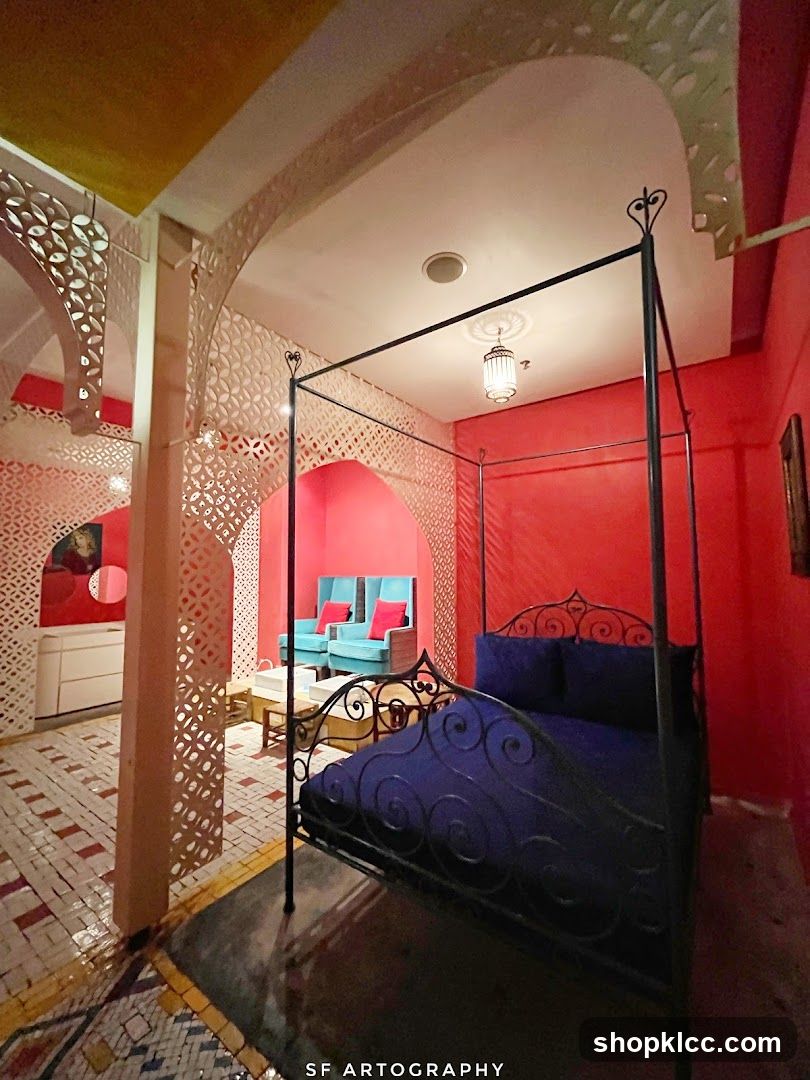 Moroccan-inspired bedroom