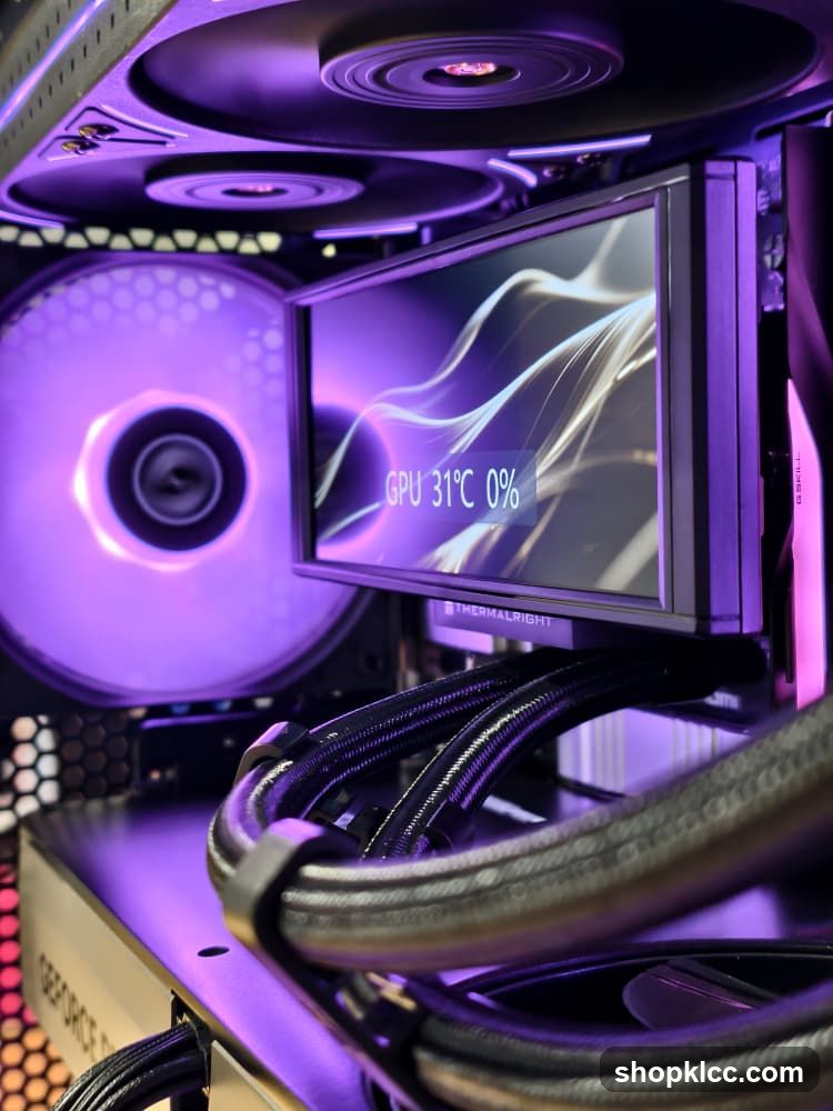 Computer Components with RGB Lighting