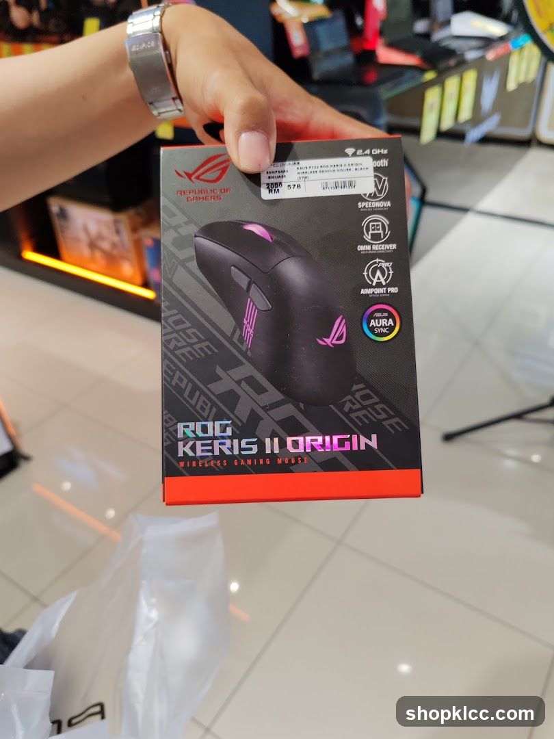 ROG Keris II Origin Wireless Gaming Mouse Box
