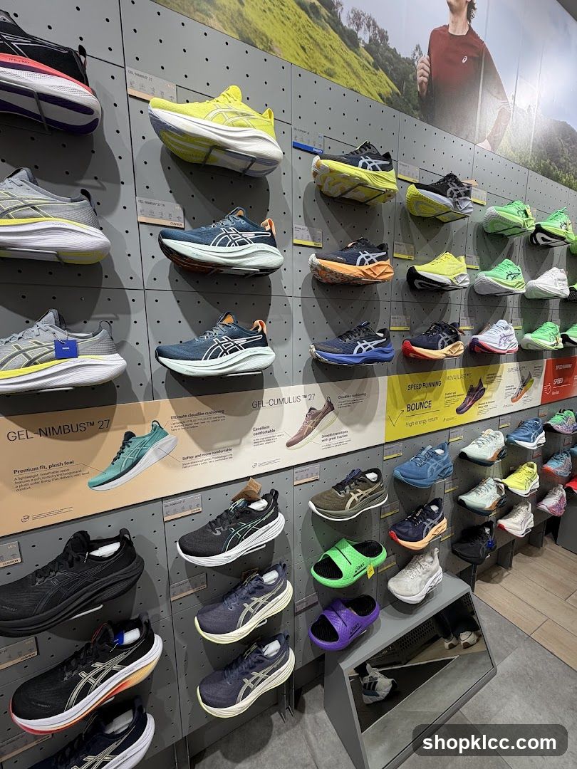 Running Shoes Display