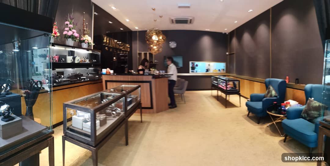 Interior of a jewelry store