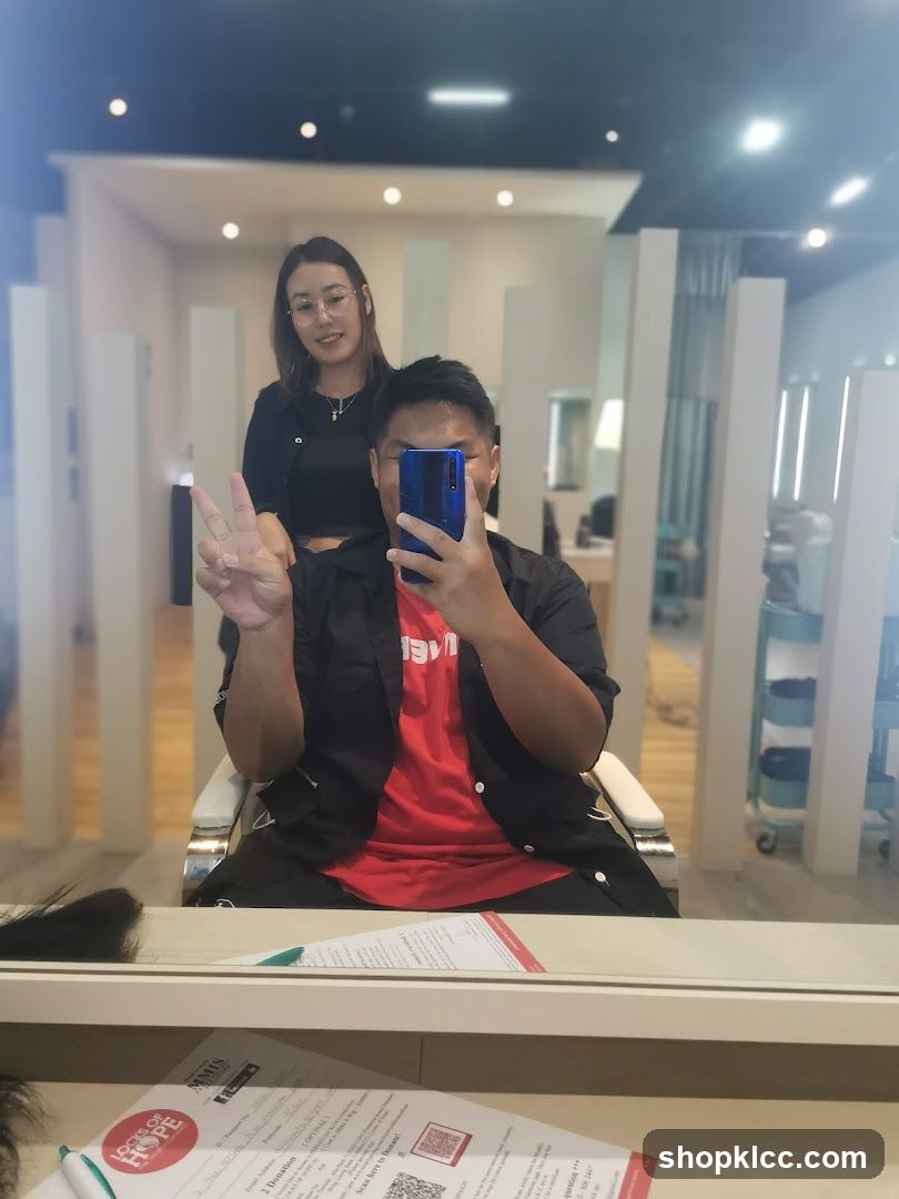 Salon Interior with Two People