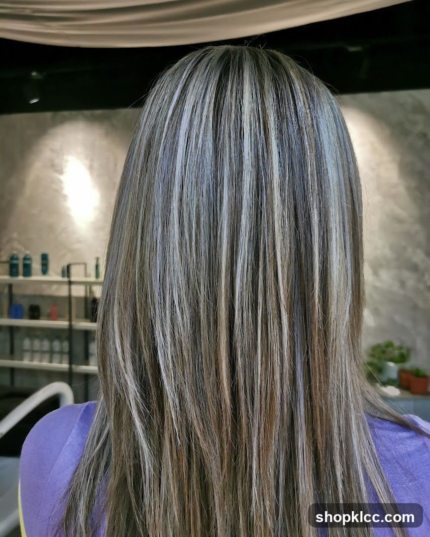 Woman's Hair with Highlights