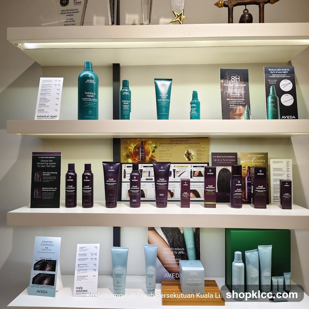 Aveda Hair Products Display