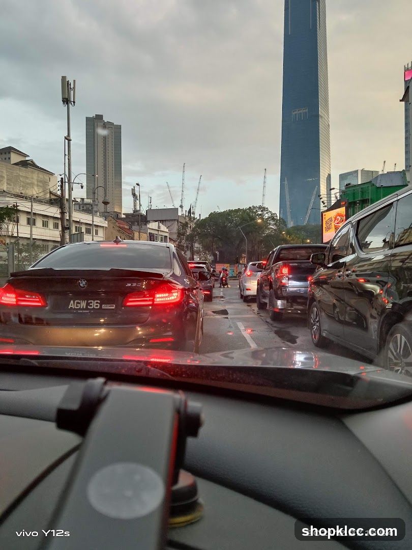 Traffic Jam with Tall Buildings