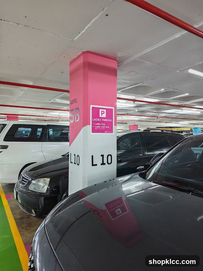 Parking Lot Pillar with Signage