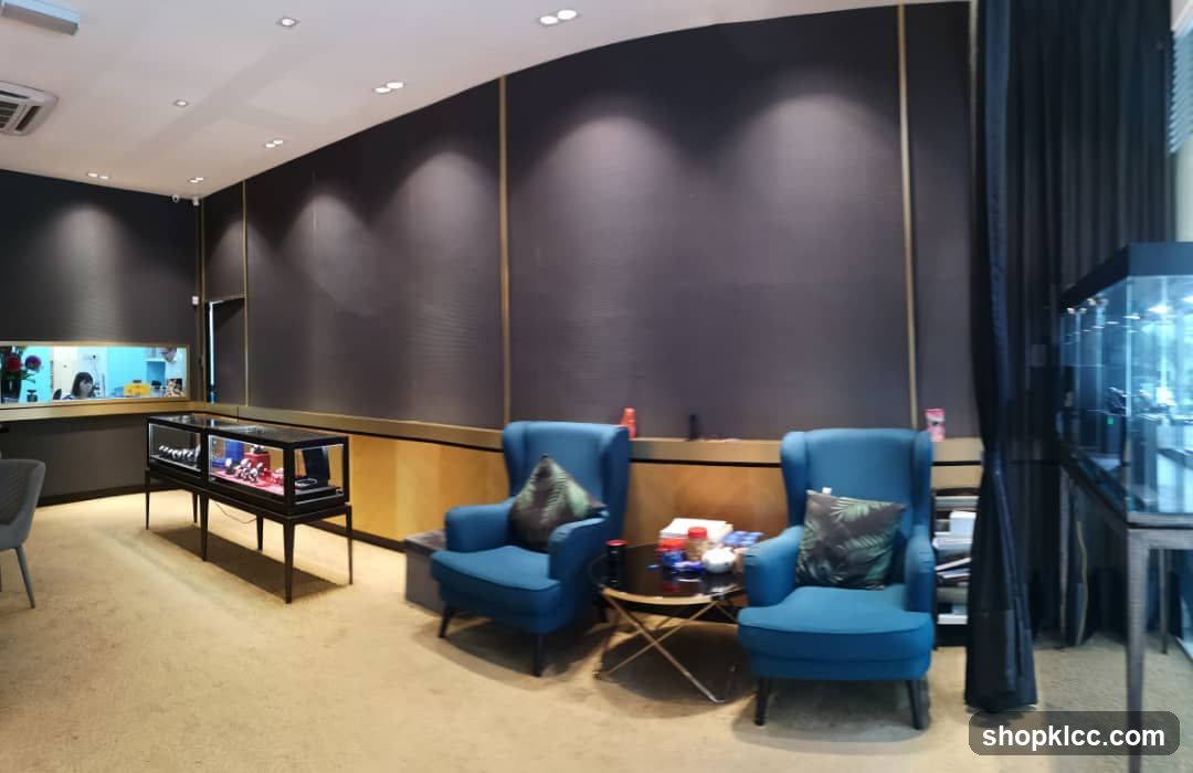 Interior of a jewelry store