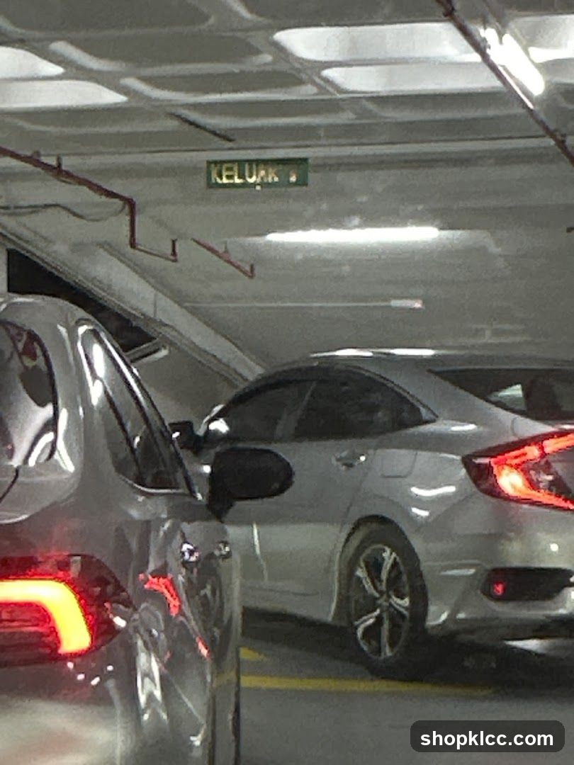 Parking Garage Exit Sign