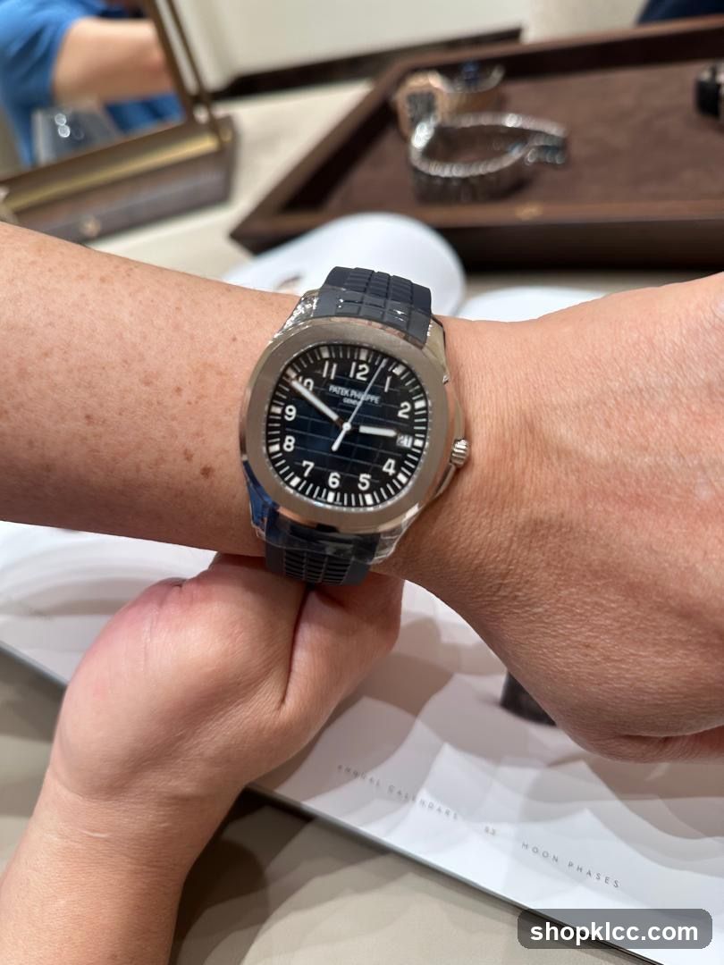 Watch on wrist