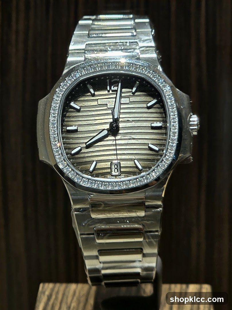 Diamond-Bezel Watch