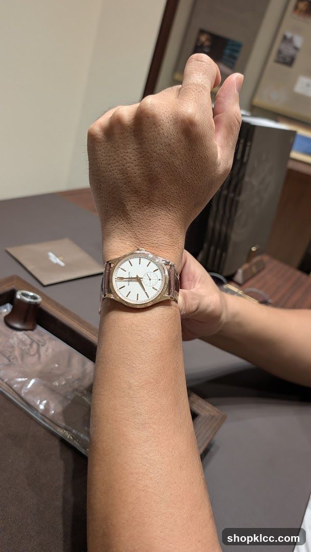 Man wearing a watch