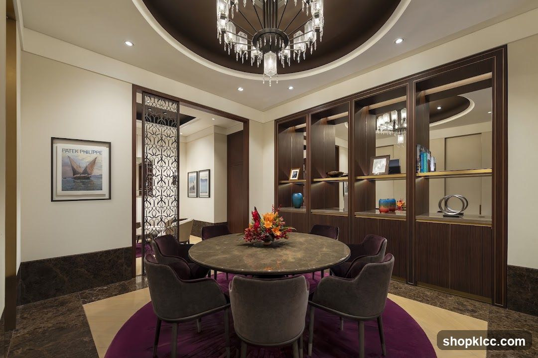 Elegant Dining Room with Patek Philippe Artwork