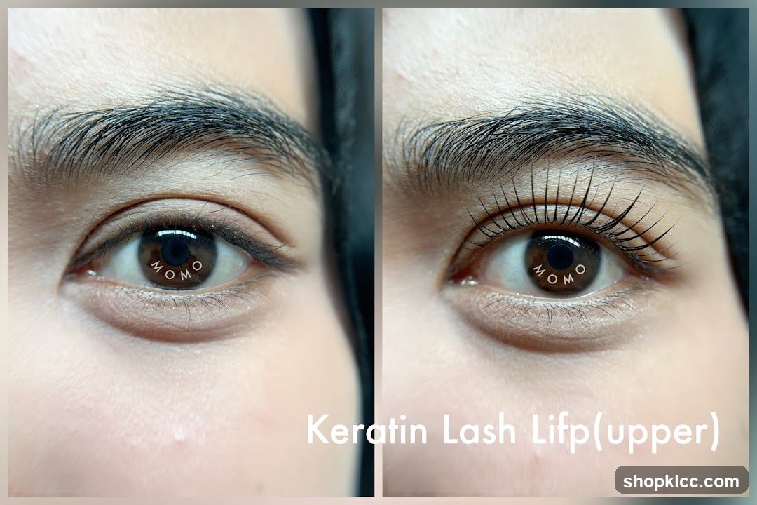 Before and After Keratin Lash Lift